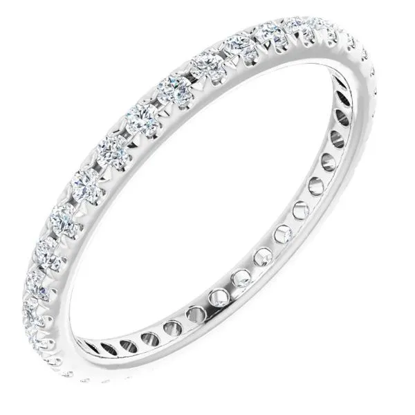 French-Set Eternity Band L & L jewelers Scarborough, ME