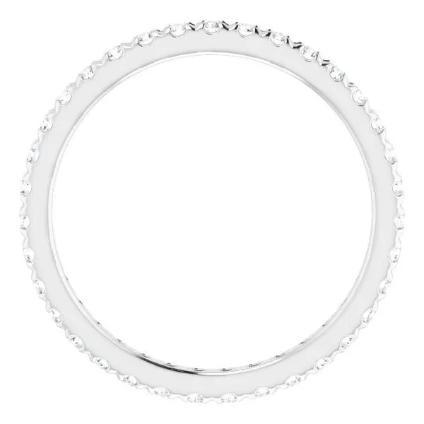 French-Set Eternity Band Image 2 L & L jewelers Scarborough, ME
