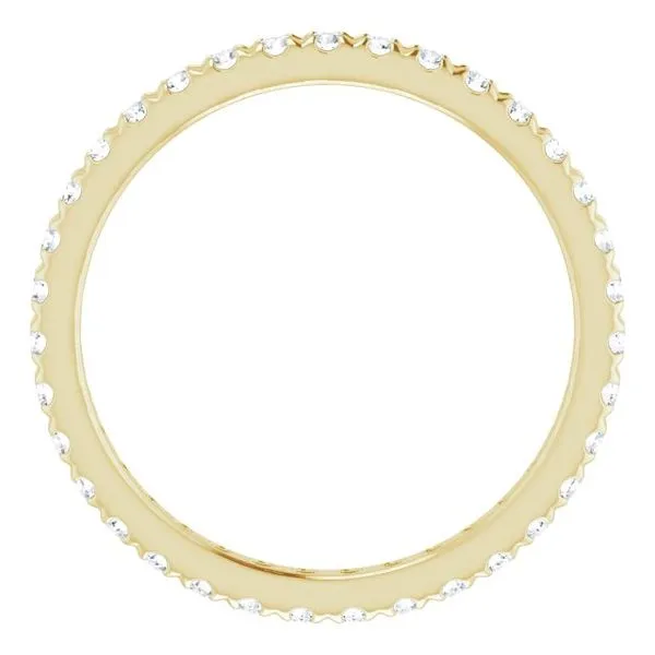 French-Set Eternity Band Image 2 L & L jewelers Scarborough, ME