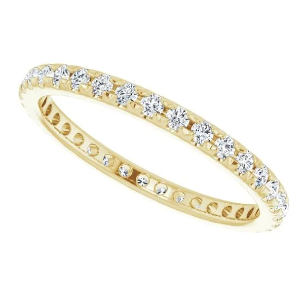 French-Set Eternity Band Image 5 L & L jewelers Scarborough, ME