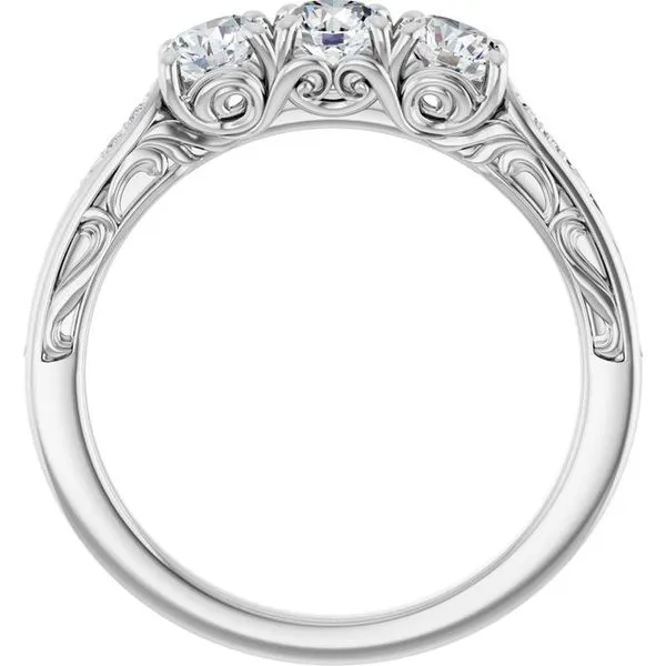 Three-Stone Anniversary Band Image 2 Gold'N Creations Gretna, LA