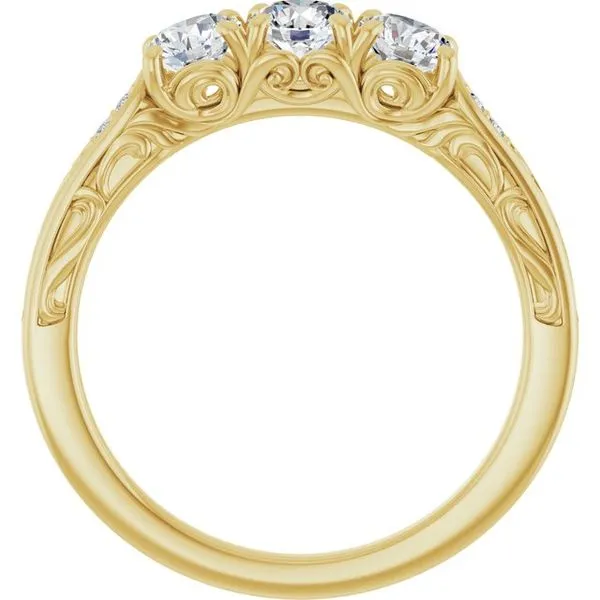 Three-Stone Anniversary Band Image 2 Gold'N Creations Gretna, LA