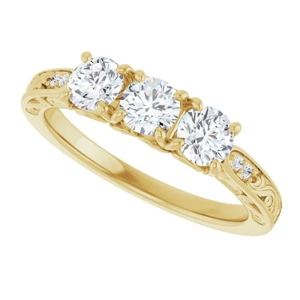 Three-Stone Anniversary Band Image 5 Gold'N Creations Gretna, LA