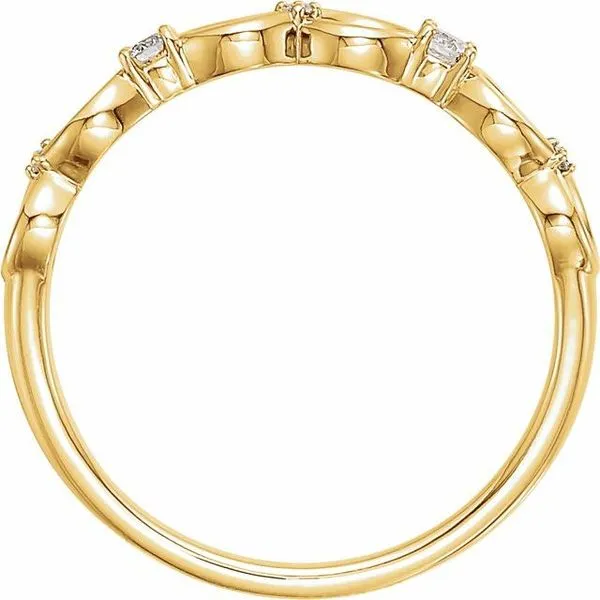 Accented Infinity-Inspired Ring Image 2 Rasmussen Jewelers Spanish Fork, UT