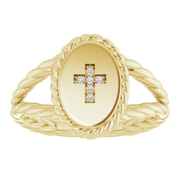 Cross Ring Image 3 Hopman Jewelers Elkhart, IN