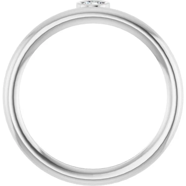 Bezel-Set Stackable Ring Image 2 Milan's Jewelry Inc Sarasota, FL