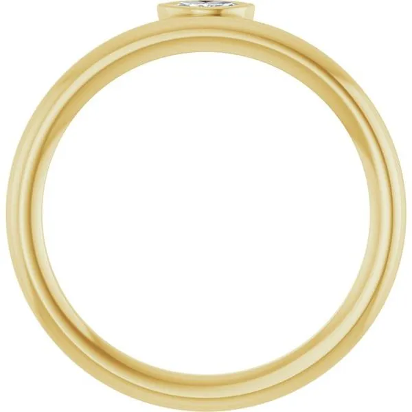 Bezel-Set Stackable Ring Image 2 Milan's Jewelry Inc Sarasota, FL
