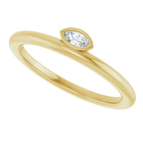 Bezel-Set Stackable Ring Image 5 Milan's Jewelry Inc Sarasota, FL