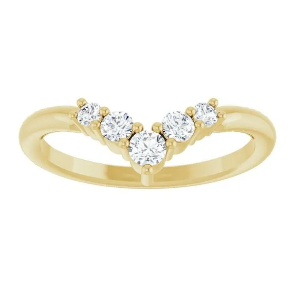 Accented Graduated V Ring Image 3 Diny's Jewelers Middleton, WI