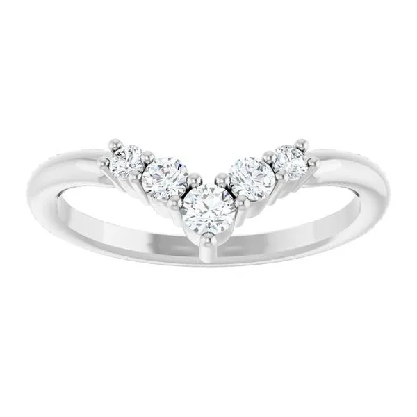 Accented Graduated V Ring Image 3 Rasmussen Jewelers Spanish Fork, UT