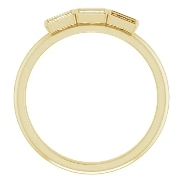 Three-Stone Stackable Ring Image 2 Diny's Jewelers Middleton, WI