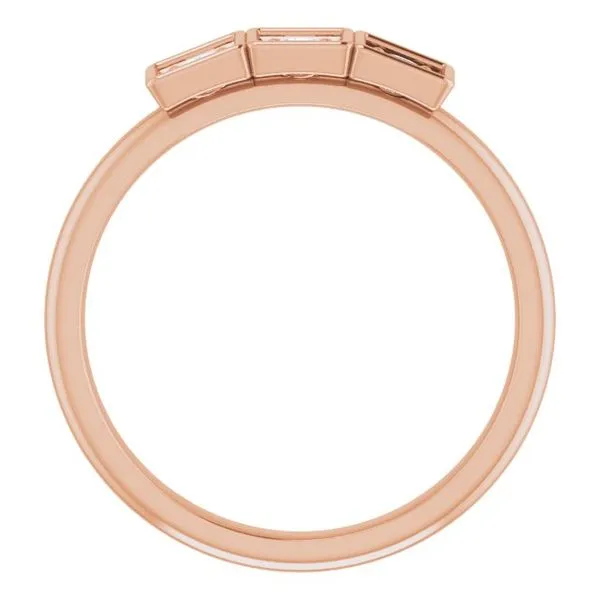 Three-Stone Stackable Ring Image 2 Hopman Jewelers Elkhart, IN