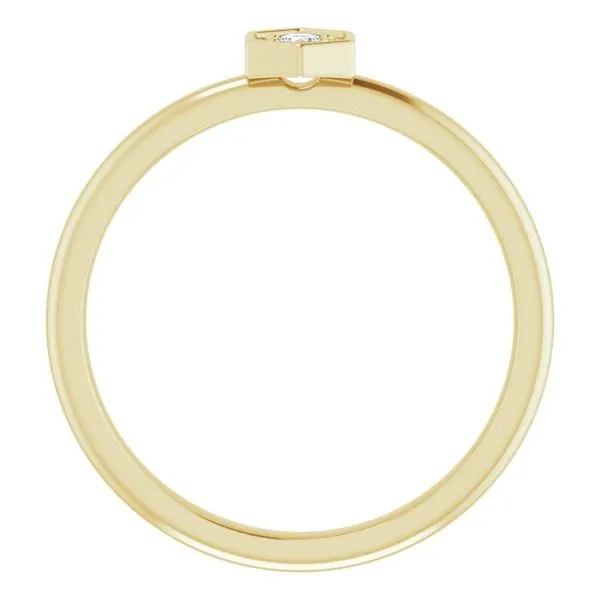 Hexagon Stackable Ring Image 2 Milan's Jewelry Inc Sarasota, FL