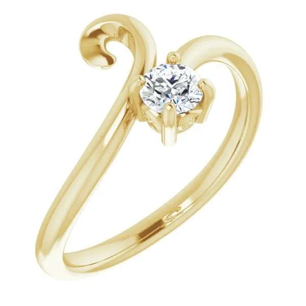 Solitaire Bypass Ring Hopman Jewelers Elkhart, IN