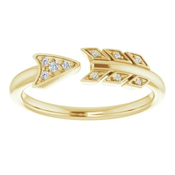 Accented Arrow Ring Image 3 Hopman Jewelers Elkhart, IN