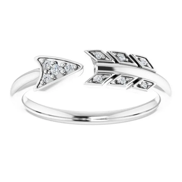 Accented Arrow Ring Image 3 Hopman Jewelers Elkhart, IN