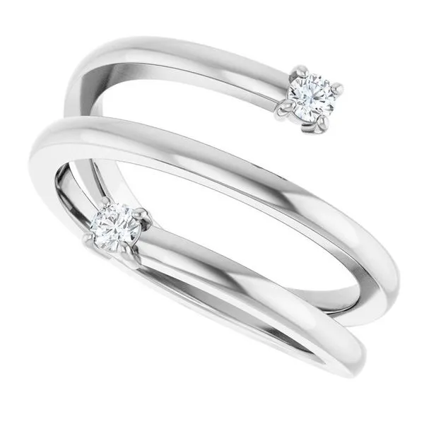 Two-Stone Bypass Ring Image 5 Cherry Street Jewelers Tulsa, OK