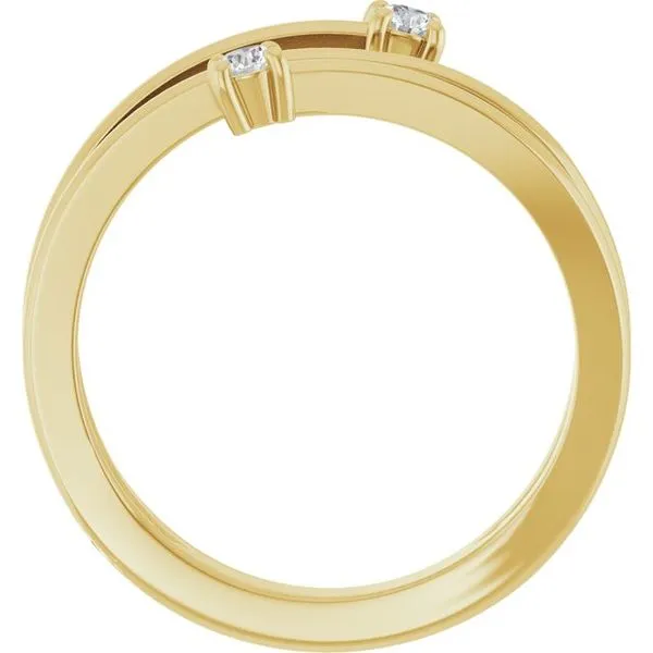Two-Stone Bypass Ring Image 2 Milan's Jewelry Inc Sarasota, FL