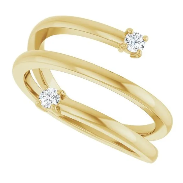 Two-Stone Bypass Ring Image 5 Milan's Jewelry Inc Sarasota, FL