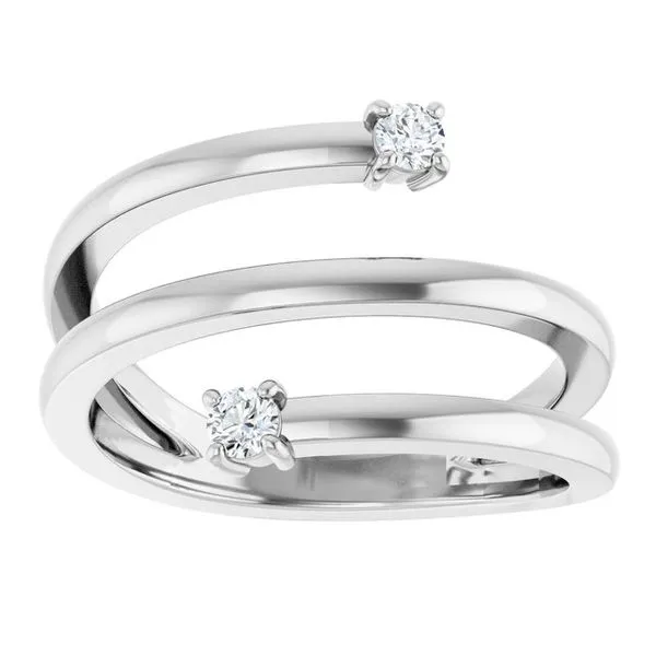 Two-Stone Bypass Ring Image 3 James & Williams Jewelers Berwyn, IL