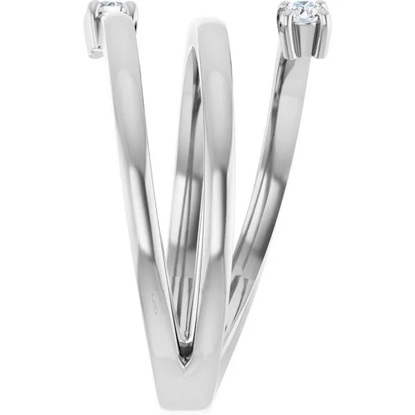 Two-Stone Bypass Ring Image 4 James & Williams Jewelers Berwyn, IL