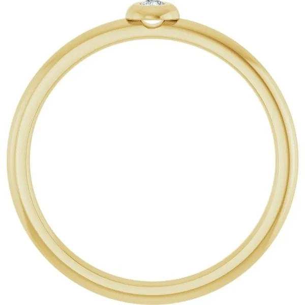 Stackable Bezel-Set Ring Image 2 Milan's Jewelry Inc Sarasota, FL