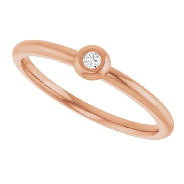 Stackable Bezel-Set Ring Image 5 Cherry Street Jewelers Tulsa, OK