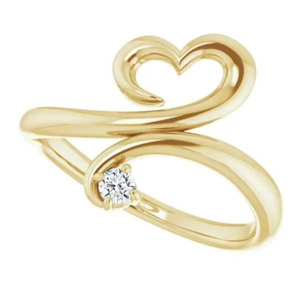 Accented Heart Ring Image 5 Hopman Jewelers Elkhart, IN