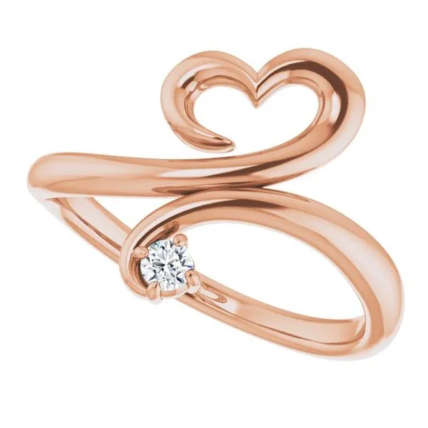 Accented Heart Ring Image 5 Milan's Jewelry Inc Sarasota, FL