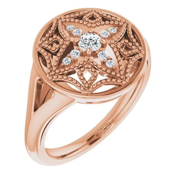 Accented Vintage-Inspired Ring Hopman Jewelers Elkhart, IN