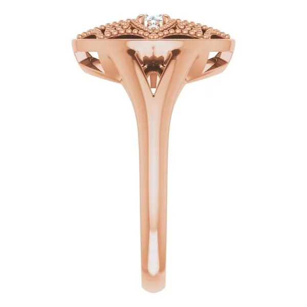 Accented Vintage-Inspired Ring Image 4 D'Errico Jewelry Scarsdale, NY