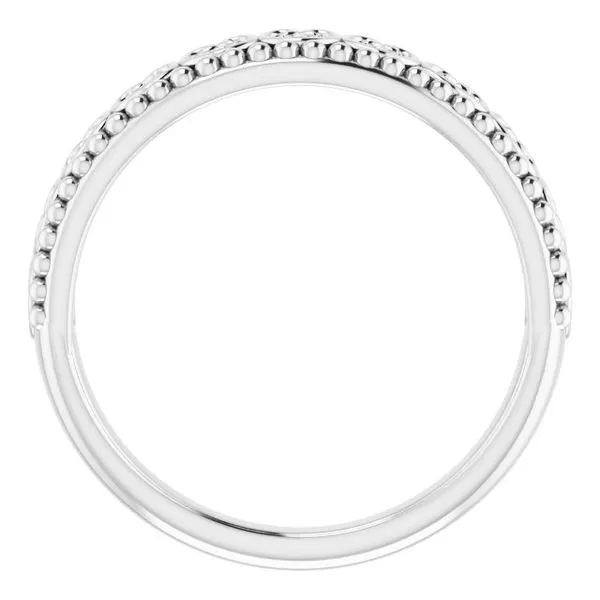 Stackable Beaded Heart Ring Image 2 Rasmussen Jewelers Spanish Fork, UT