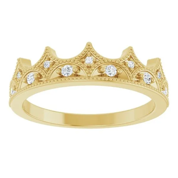 Accented Crown Ring Image 3 Hopman Jewelers Elkhart, IN
