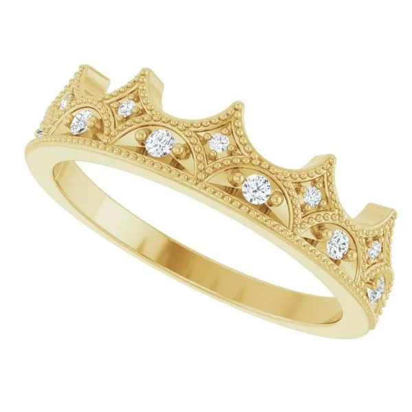Accented Crown Ring Image 5 Hopman Jewelers Elkhart, IN