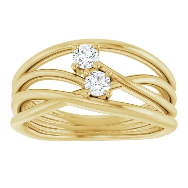 Two-Stone Bypass Ring Image 3 Rasmussen Jewelers Spanish Fork, UT
