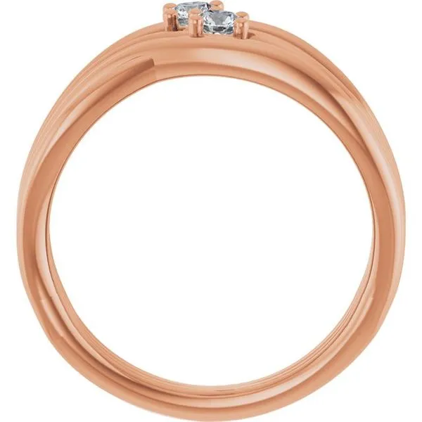 Two-Stone Bypass Ring Image 2 Cherry Street Jewelers Tulsa, OK