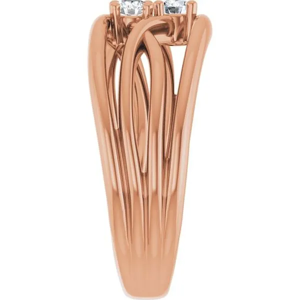 Two-Stone Bypass Ring Image 4 Hopman Jewelers Elkhart, IN