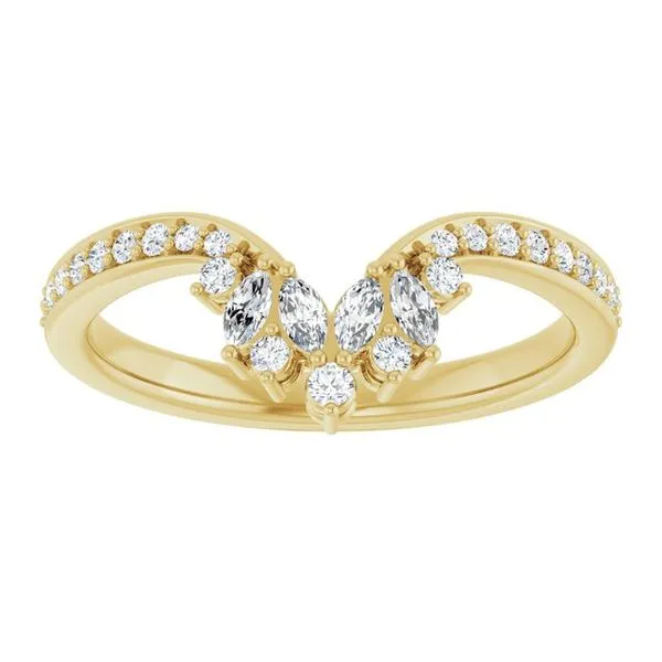 Accented Contour Band Image 3 Gold'N Creations Gretna, LA