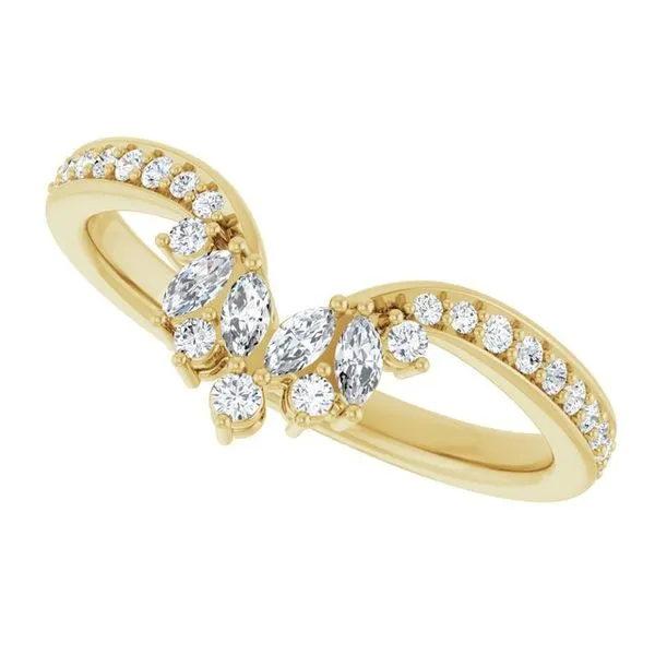 Accented Contour Band Image 5 Gold'N Creations Gretna, LA