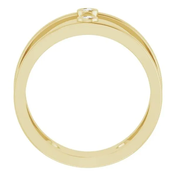 Two-Stone Negative Space Ring Image 2 Rasmussen Jewelers Spanish Fork, UT