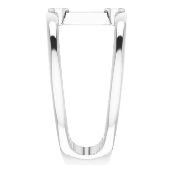 Two-Stone Negative Space Ring Image 4 Hopman Jewelers Elkhart, IN