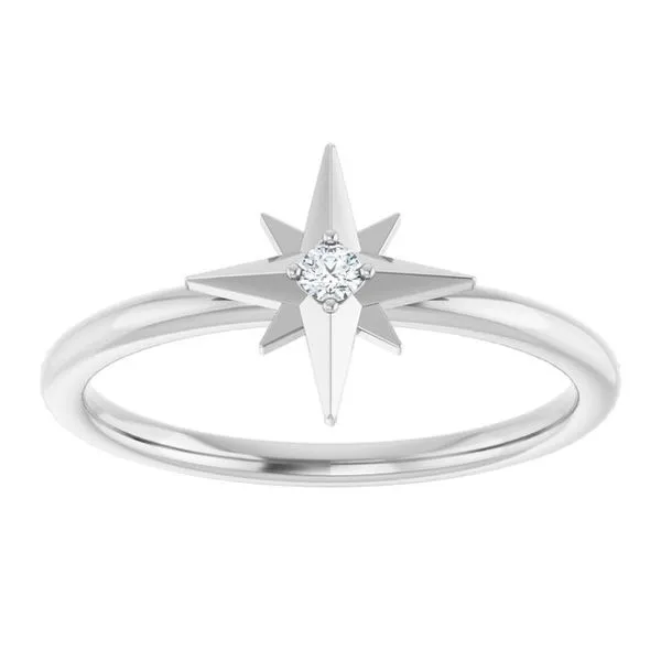 Accented Star Ring Image 3 Hopman Jewelers Elkhart, IN