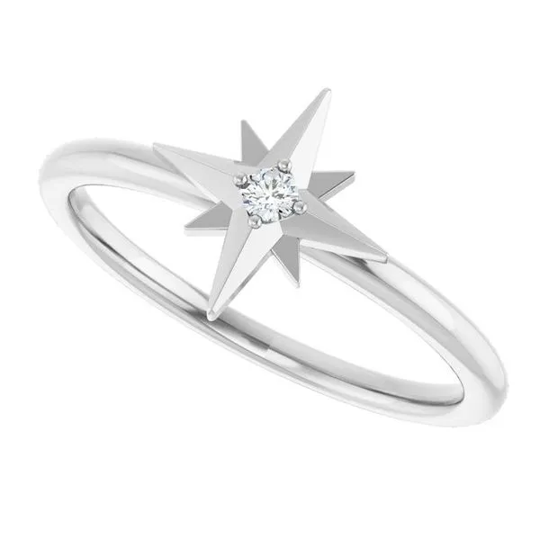 Accented Star Ring Image 5 Long Jewelers Chesapeake, VA