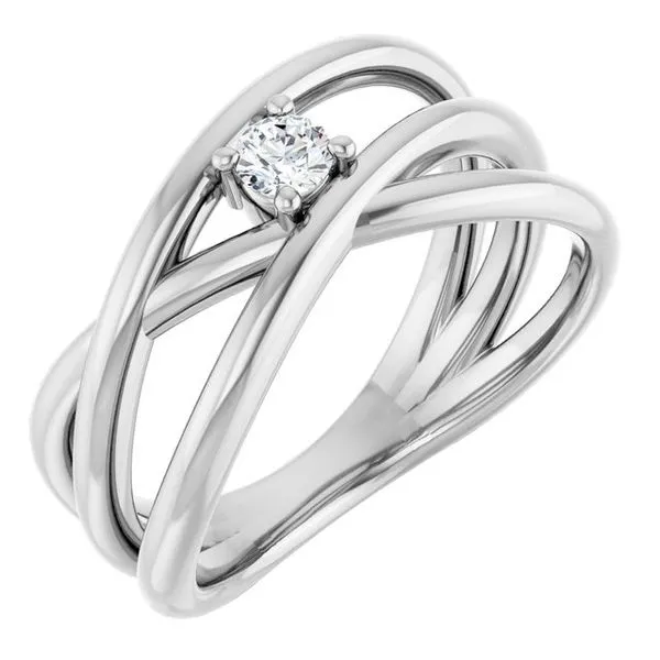 Solitaire Negative Space Ring Hopman Jewelers Elkhart, IN