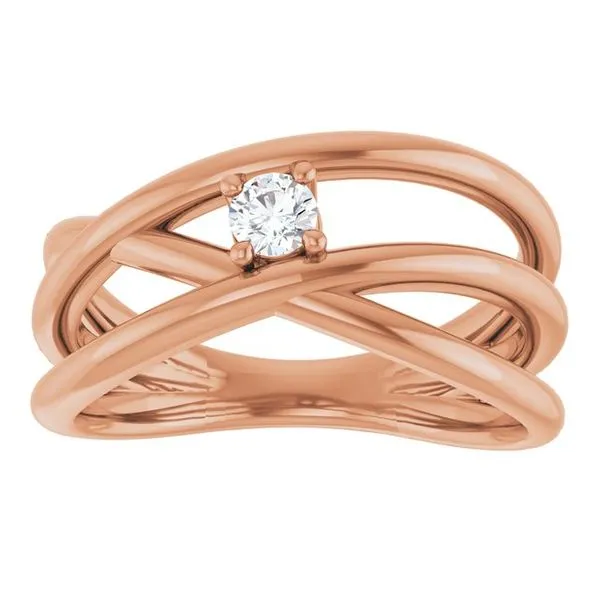 Solitaire Negative Space Ring Image 3 Milan's Jewelry Inc Sarasota, FL