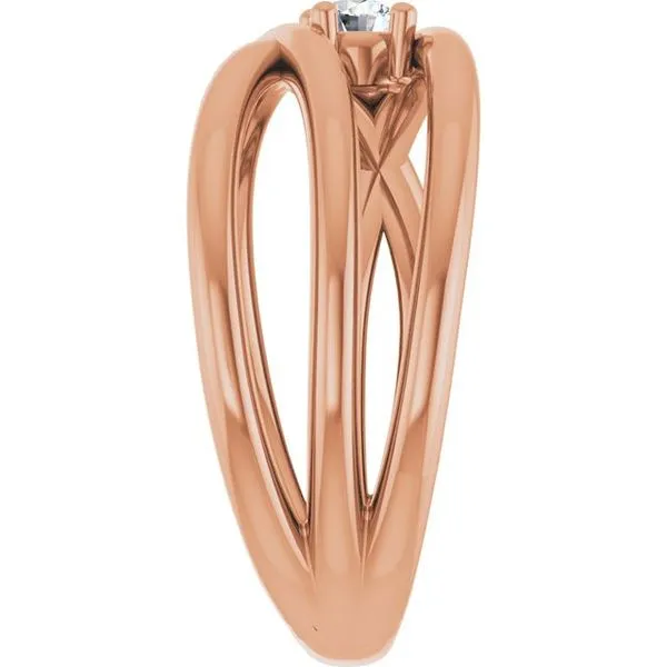 Solitaire Negative Space Ring Image 4 Hopman Jewelers Elkhart, IN