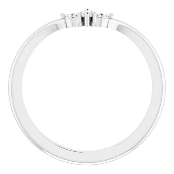 Three-Stone V Ring Image 2 Hopman Jewelers Elkhart, IN