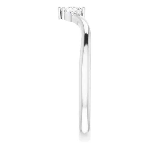 Three-Stone V Ring Image 4 Hopman Jewelers Elkhart, IN