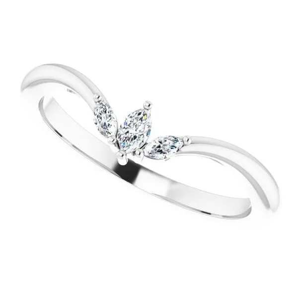 Three-Stone V Ring Image 5 Diny's Jewelers Middleton, WI