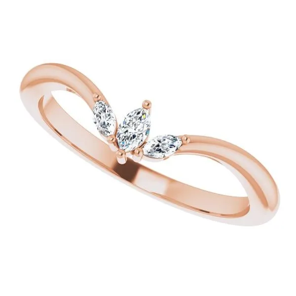 Three-Stone V Ring Image 5 Mendham Jewelers Mendham, NJ
